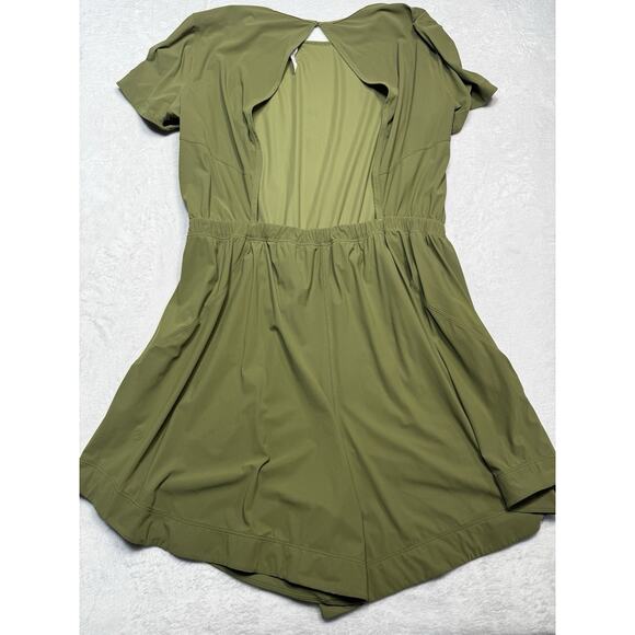 Lululemon Olive Green Romper Size 12 Align-Inspired One-Piece Minimalist Utility - Picture 5 of 8